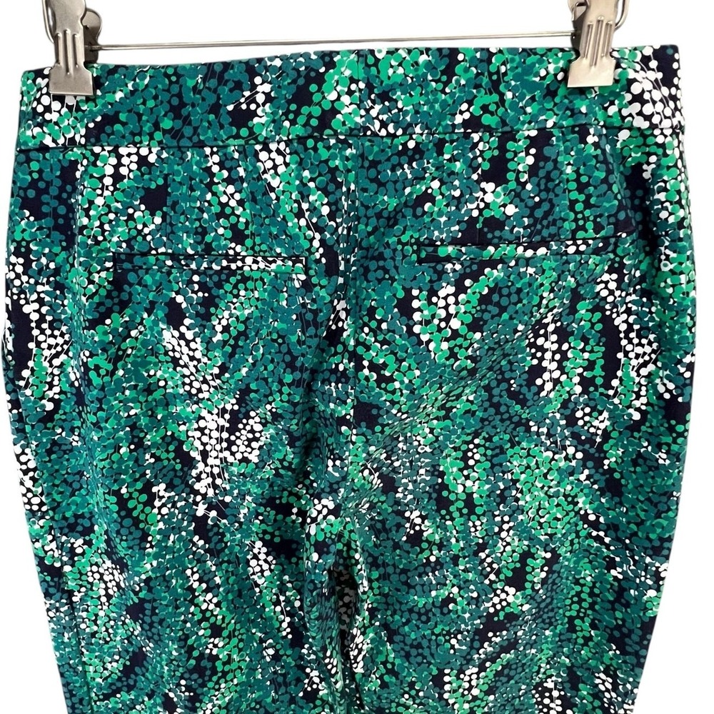 Boden Trouser Pants Womens 6 LONG Green Sea Grapes Taper‎ Stretch Modern Comfort - Picture 5 of 15